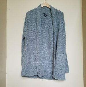 American Eagle soft grey cardigan with pockets